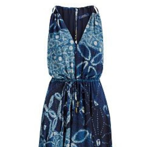 Ralph Lauren Genuine Silk Georgette Sea Flowy Maxi dress Polo Ralph Lauren Maxi - Picture 7 of 17